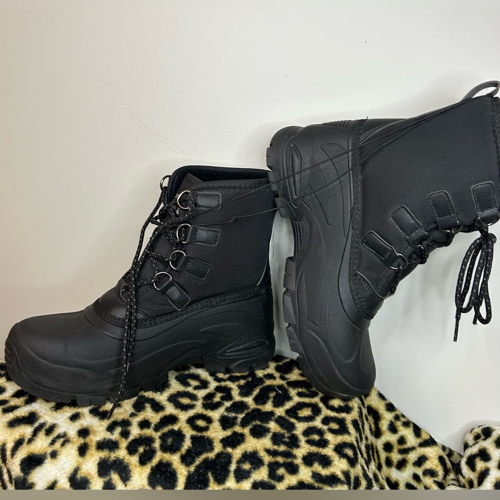 Staheekum Mens Winter Duck Boots 8 Black 3M Thinsulate Snow Hiking Boots